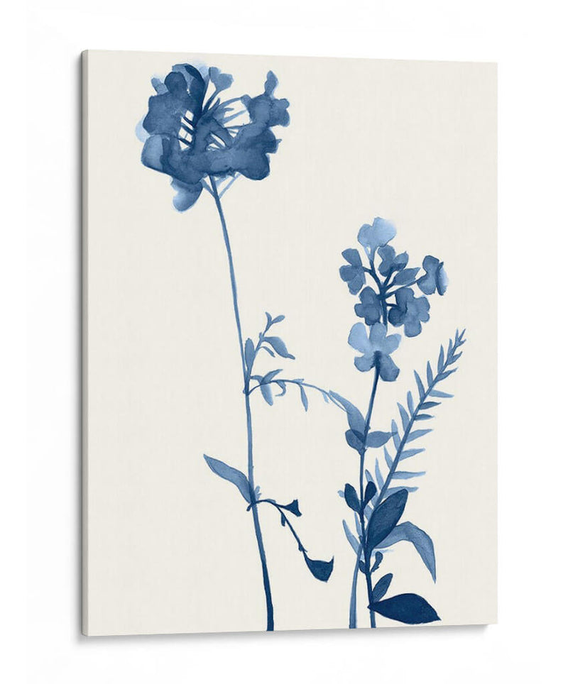 Indigo Wildflowers V - Jennifer Goldberger | Cuadro decorativo de Canvas Lab