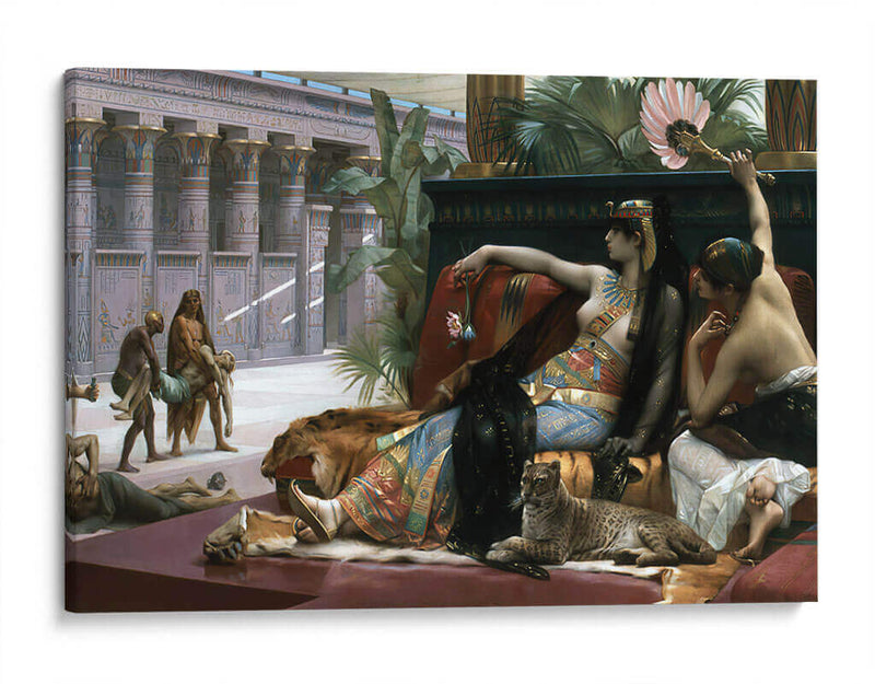 Cleopatra probando venenos en prisioneros condenados - Alexandre Cabanel | Cuadro decorativo de Canvas Lab