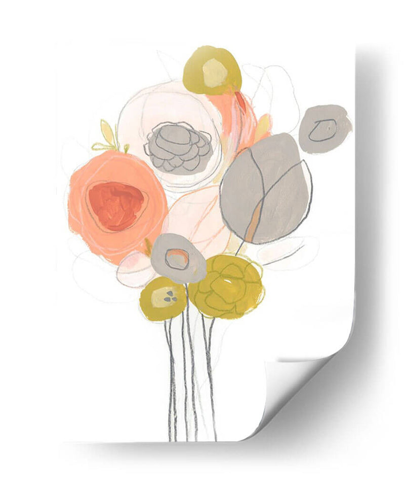 Contorno Wildflower I - June Erica Vess | Cuadro decorativo de Canvas Lab