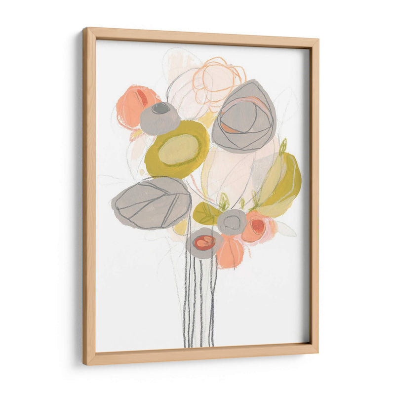 Contorno De Flores Silvestre Ii - June Erica Vess | Cuadro decorativo de Canvas Lab