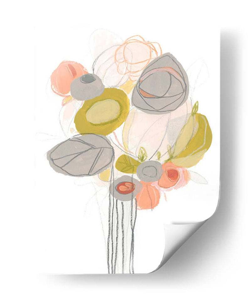 Contorno De Flores Silvestre Ii - June Erica Vess | Cuadro decorativo de Canvas Lab