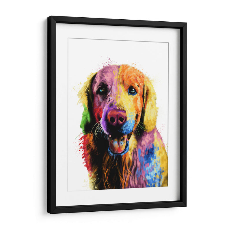 Labrador colorido - Hue Art | Cuadro decorativo de Canvas Lab
