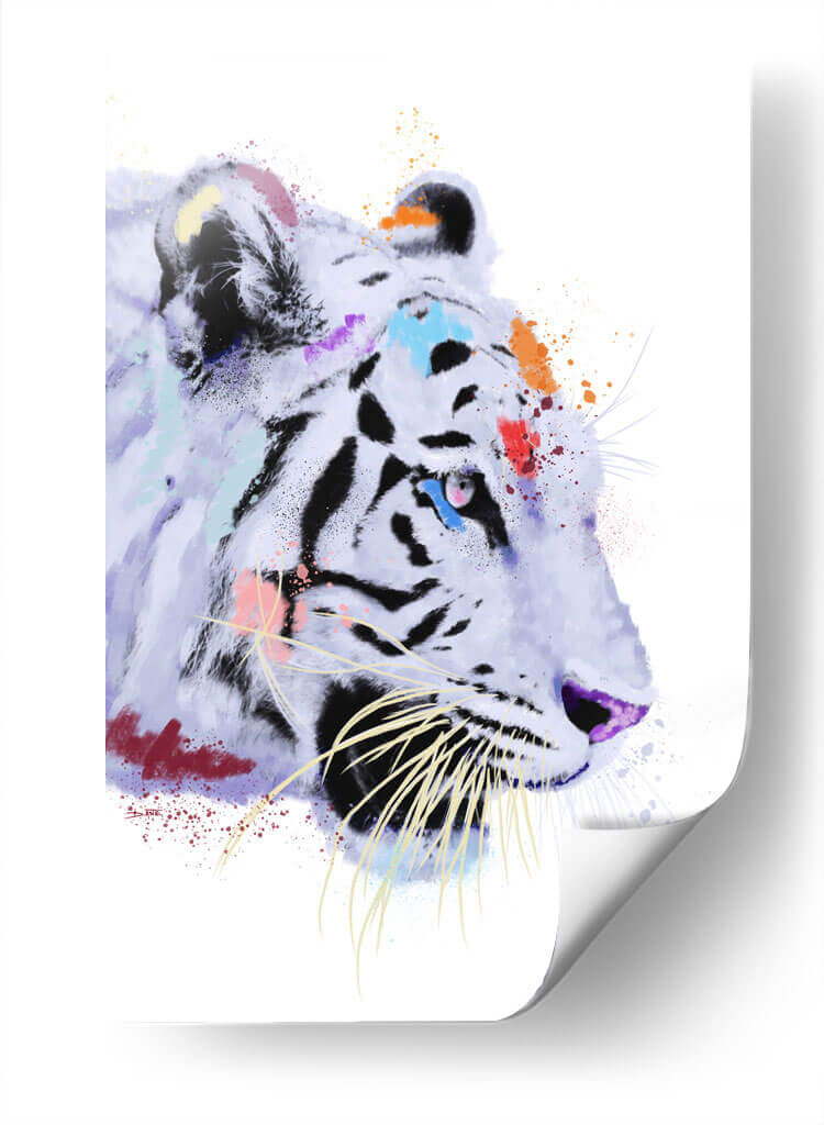 Tigre Blanco - Hue Art | Cuadro decorativo de Canvas Lab
