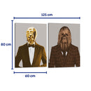 Guerras en traje - Set de 2 - David Aste - Cuadro decorativo | Canvas Lab