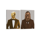 Guerras en traje - Set de 2 - David Aste - Cuadro decorativo | Canvas Lab