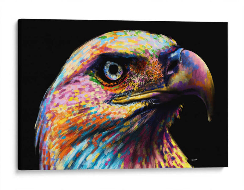 Águila Colorida - Hue Art | Cuadro decorativo de Canvas Lab
