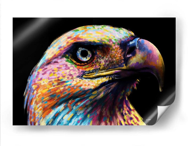 Águila Colorida - Hue Art | Cuadro decorativo de Canvas Lab