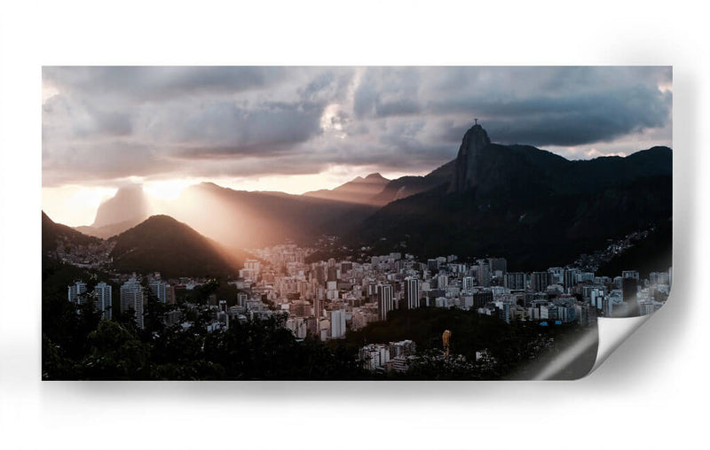 Río de Janeiro nublado | Cuadro decorativo de Canvas Lab