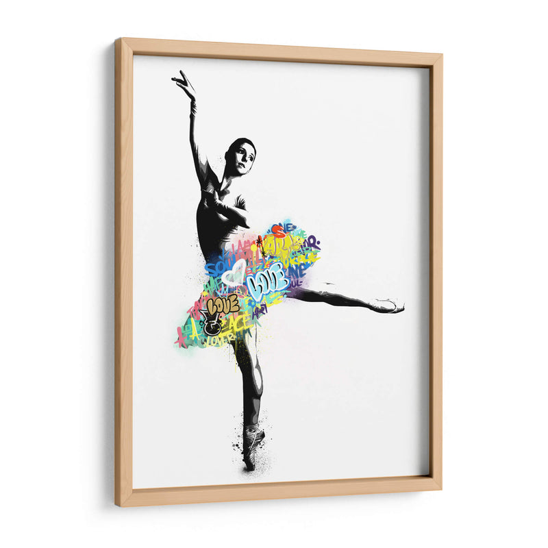 Bailarina de Ballet Graffiti - David Aste | Cuadro decorativo de Canvas Lab