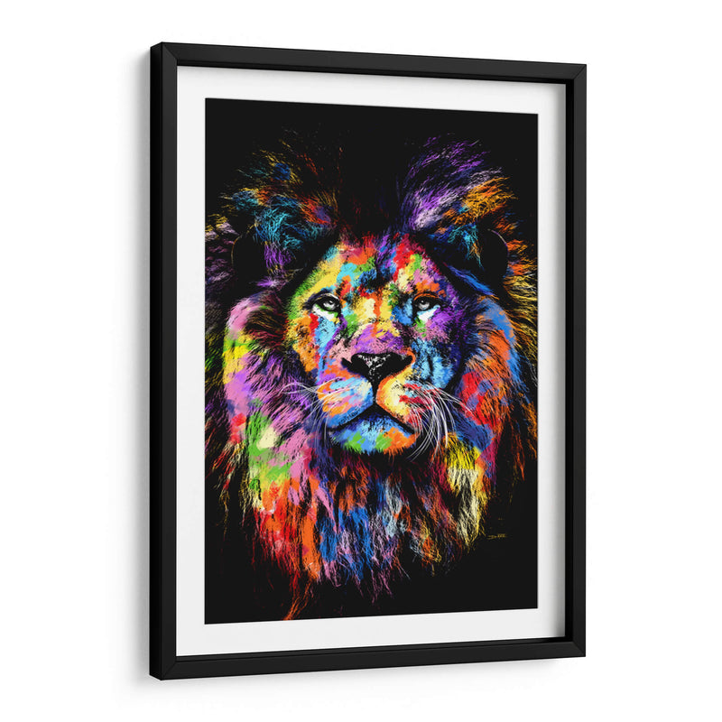 León Colorido - Hue Art | Cuadro decorativo de Canvas Lab