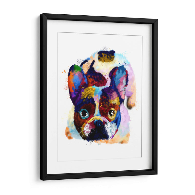 French Bulldog Colorido - Hue Art | Cuadro decorativo de Canvas Lab