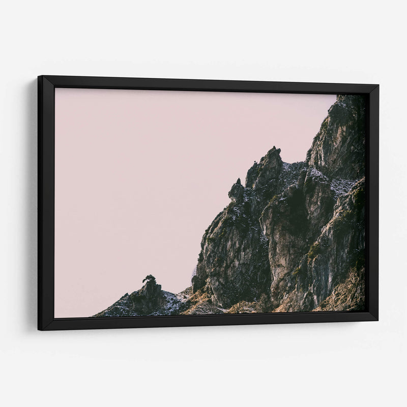 Rocas y cielo rosado | Cuadro decorativo de Canvas Lab