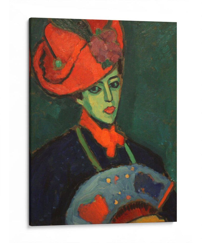 Schokko con sombrero rojo - Alexej von Jawlensky | Cuadro decorativo de Canvas Lab