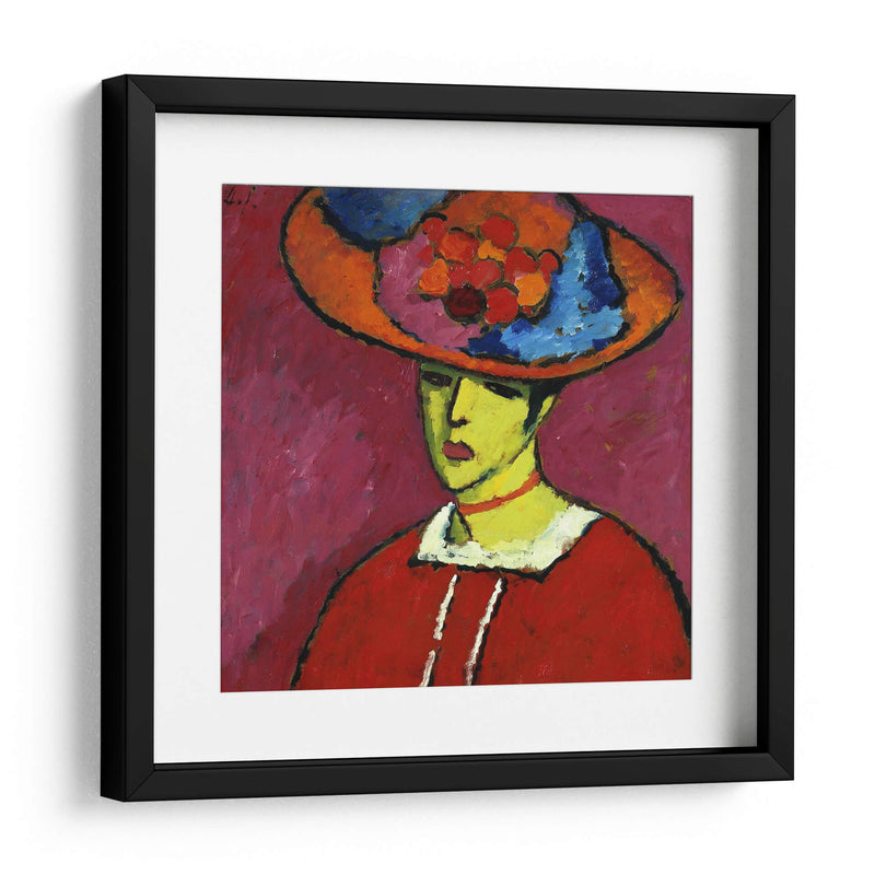 Schokko con sombrero de ala ancha - Alexej von Jawlensky | Cuadro decorativo de Canvas Lab