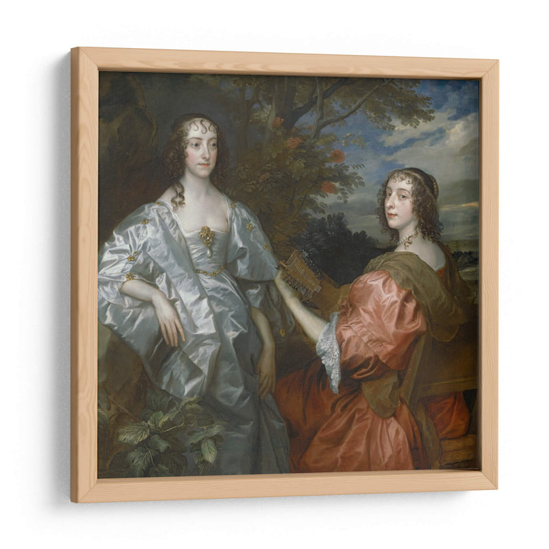 Catalina, contesa de Chesterfield y Lucy, contesa de Huntingdon - Anton van Dyck | Cuadro decorativo de Canvas Lab
