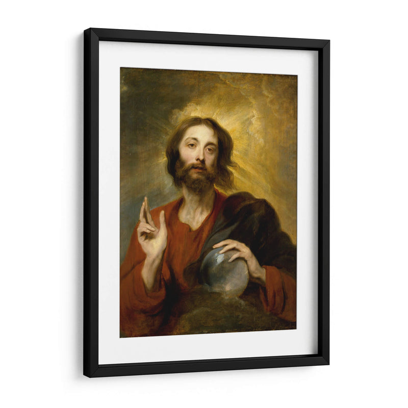 Cristo como Salvator Mundi - Anton van Dyck | Cuadro decorativo de Canvas Lab