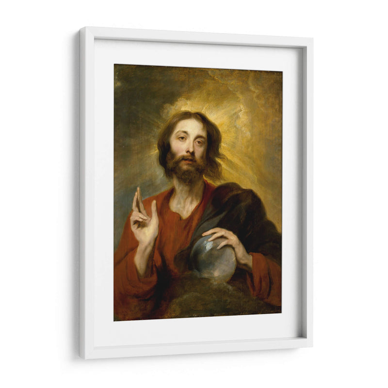 Cristo como Salvator Mundi - Anton van Dyck | Cuadro decorativo de Canvas Lab