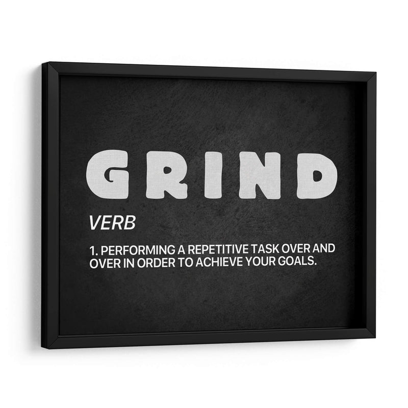 Grind, noun | Cuadro decorativo de Canvas Lab