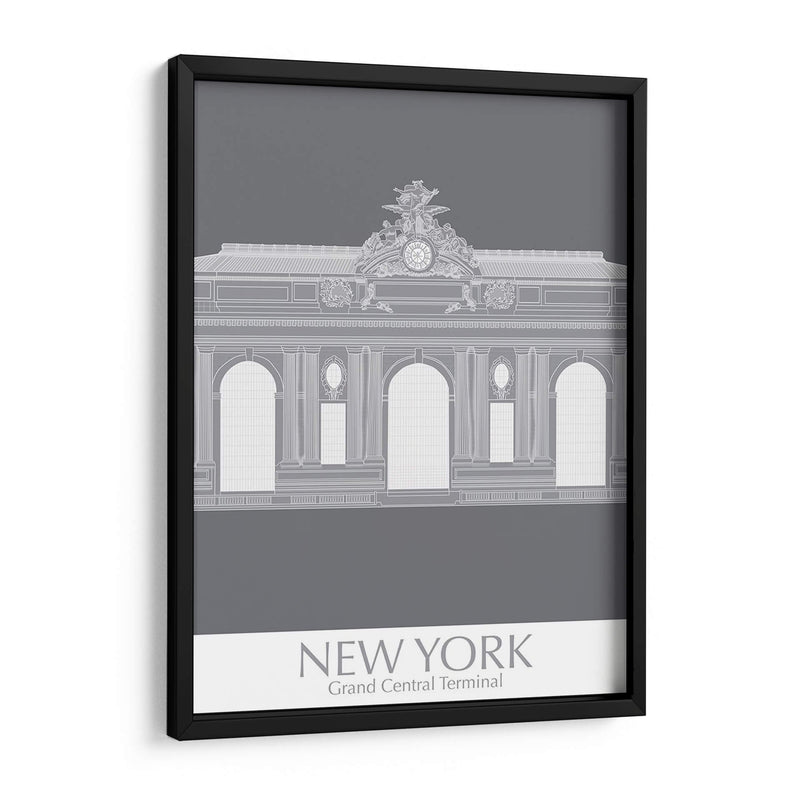 Nueva York Grand Central Monocromo - Fab Funky | Cuadro decorativo de Canvas Lab