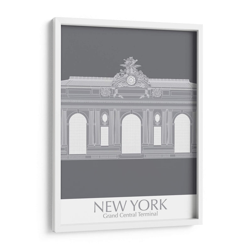 Nueva York Grand Central Monocromo - Fab Funky | Cuadro decorativo de Canvas Lab