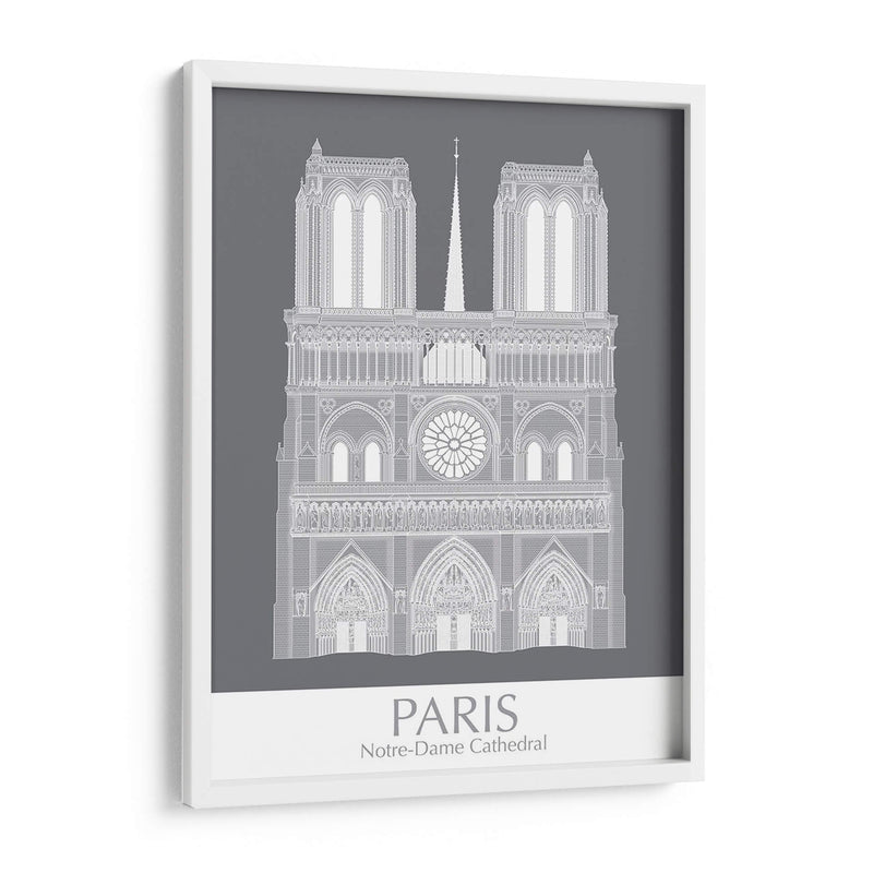 Paris Notre Dame Monocromo - Fab Funky | Cuadro decorativo de Canvas Lab