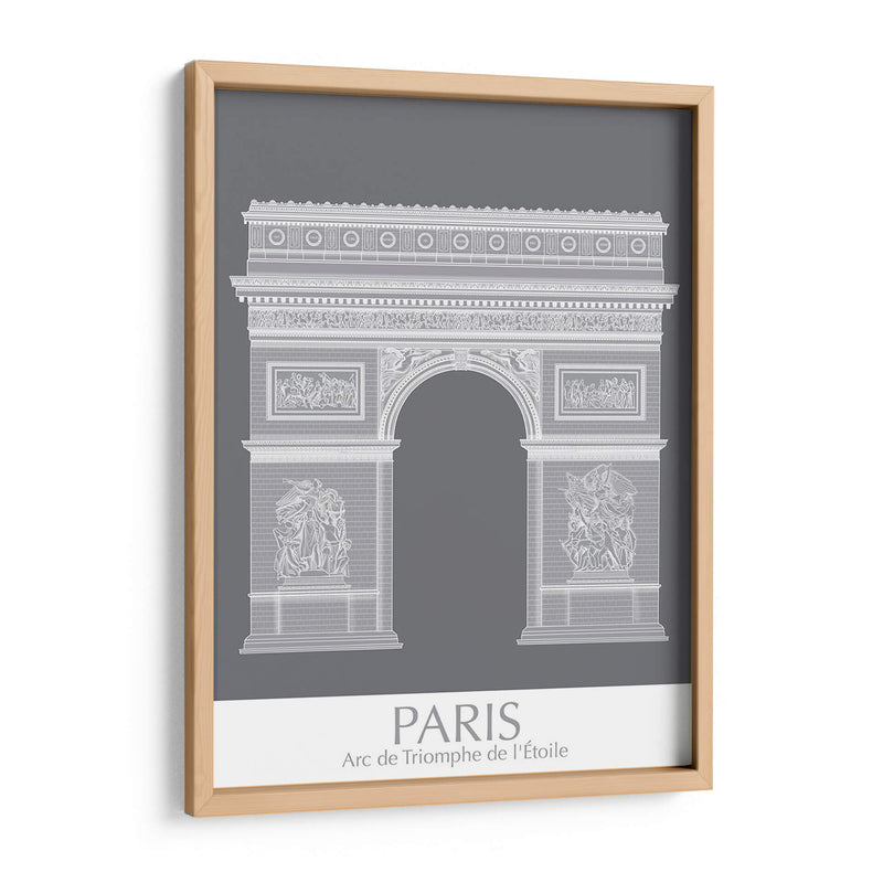 Paris Arco De Triomph Monocromo - Fab Funky | Cuadro decorativo de Canvas Lab