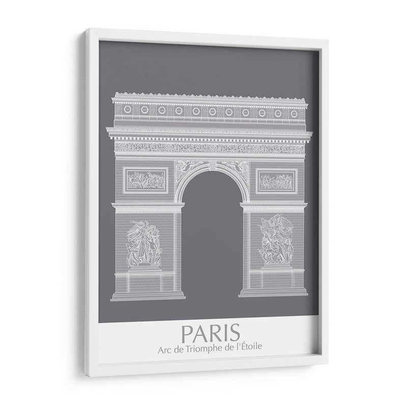 Paris Arco De Triomph Monocromo - Fab Funky | Cuadro decorativo de Canvas Lab