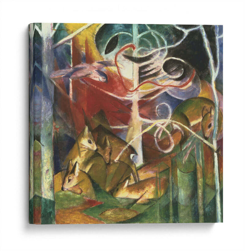 Ciervo en el bosque I - Franz Marc | Cuadro decorativo de Canvas Lab