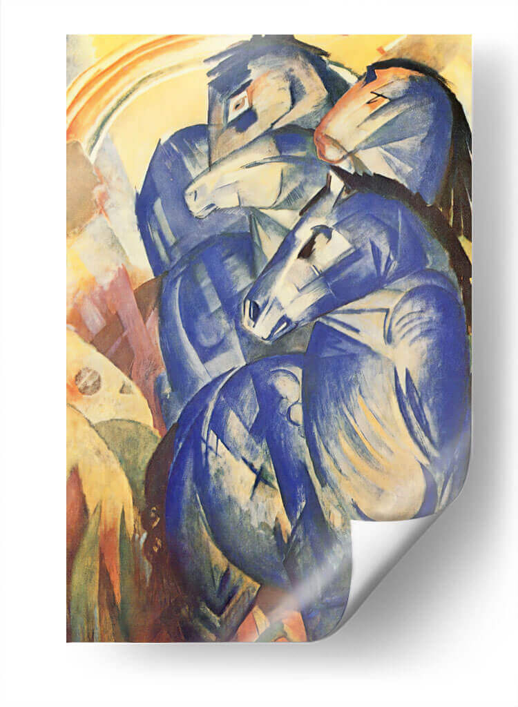 La torre de caballos azules - Franz Marc | Cuadro decorativo de Canvas Lab