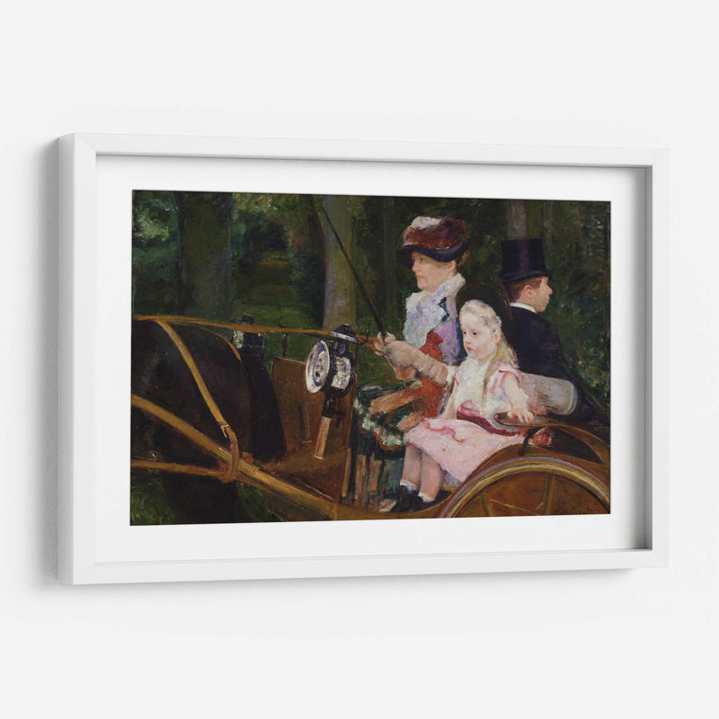 Una mujer y una niña conduciendo - Mary Cassatt | Cuadro decorativo de Canvas Lab