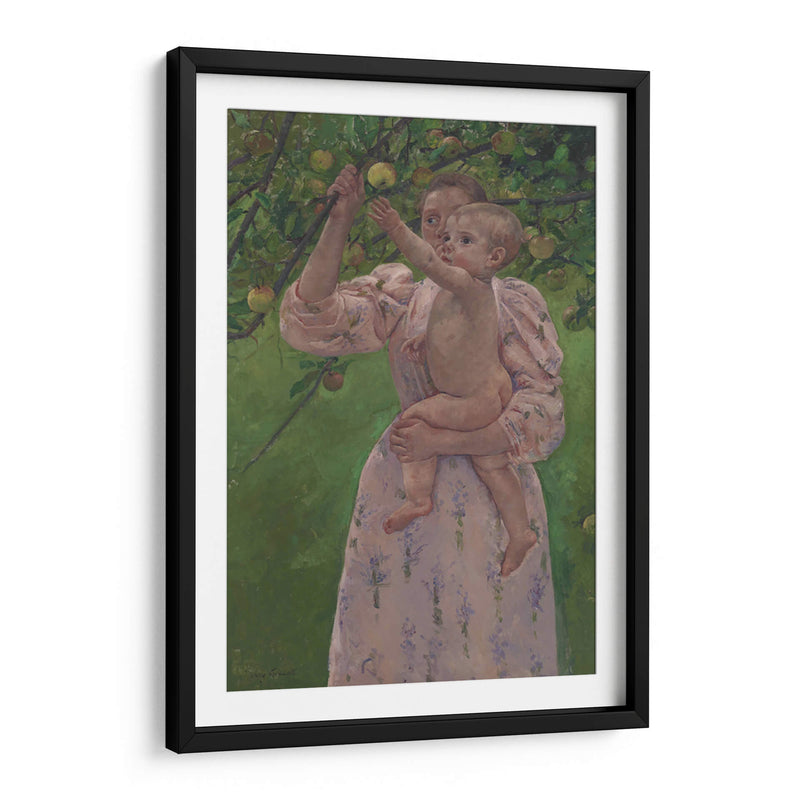 Niño recogiendo una fruta - Mary Cassatt | Cuadro decorativo de Canvas Lab