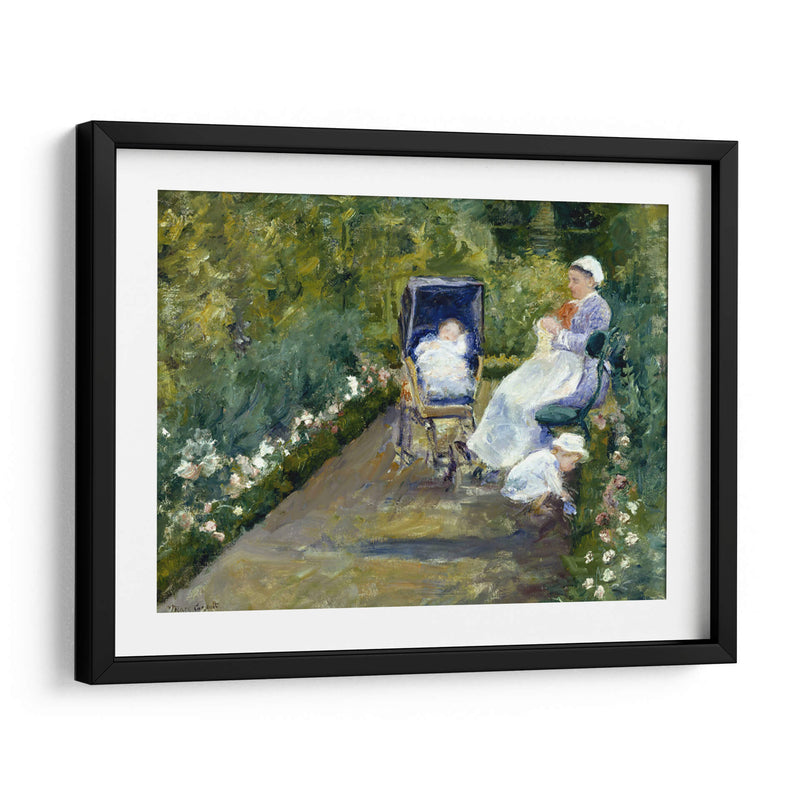 Niños en un jardín (La Enfermera) - Mary Cassatt | Cuadro decorativo de Canvas Lab