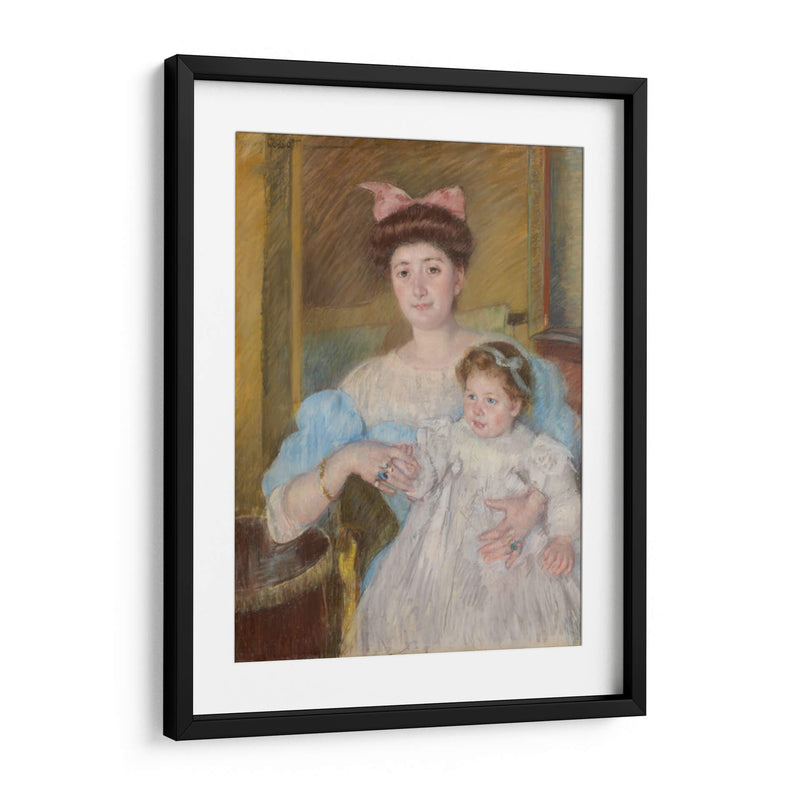 La condesa Morel d'Arleux y su hijo - Mary Cassatt | Cuadro decorativo de Canvas Lab