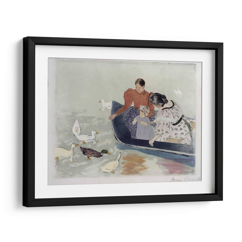 Alimentando a los patos - Mary Cassatt | Cuadro decorativo de Canvas Lab