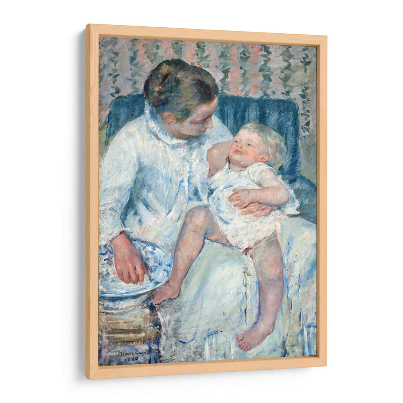 Madre a punto de lavar a su niño dormido - Mary Cassatt | Cuadro decorativo de Canvas Lab