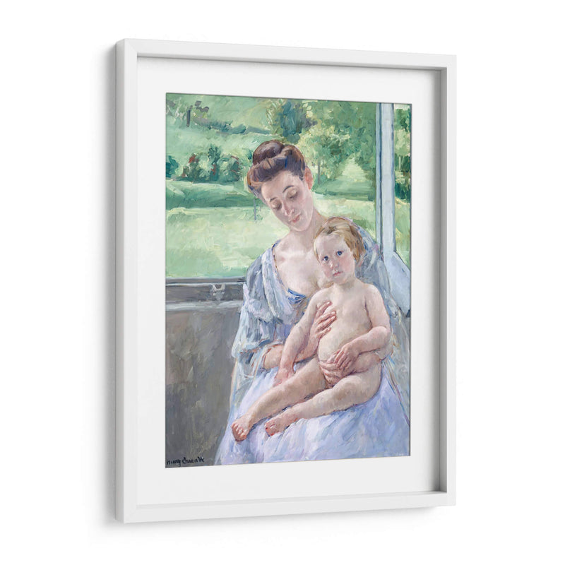 La madre y el niño en el conservatorio - Mary Cassatt | Cuadro decorativo de Canvas Lab