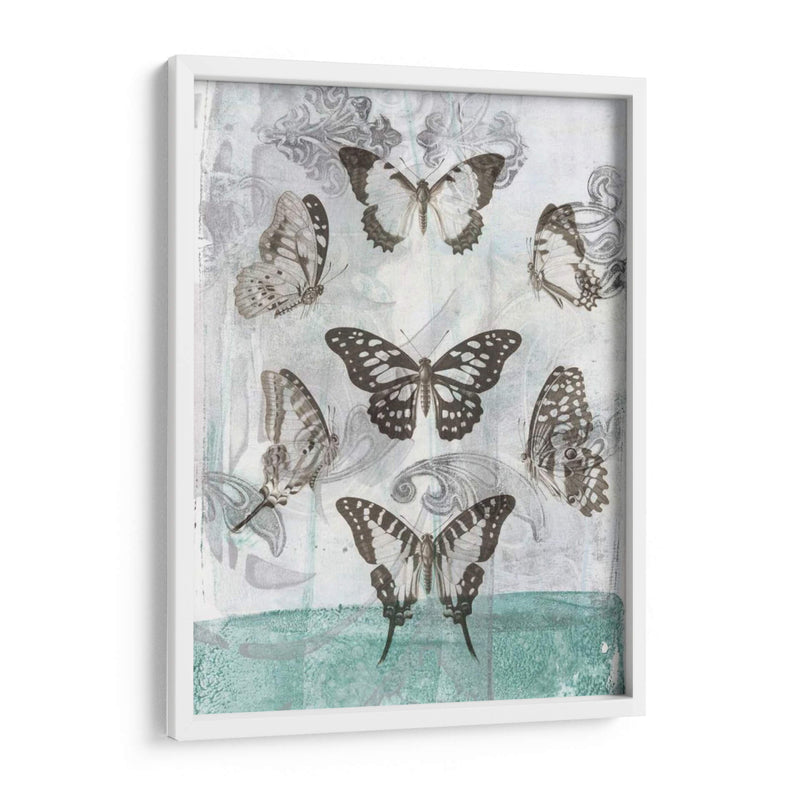 Mariposas Y Filigrana I - Jennifer Goldberger | Cuadro decorativo de Canvas Lab