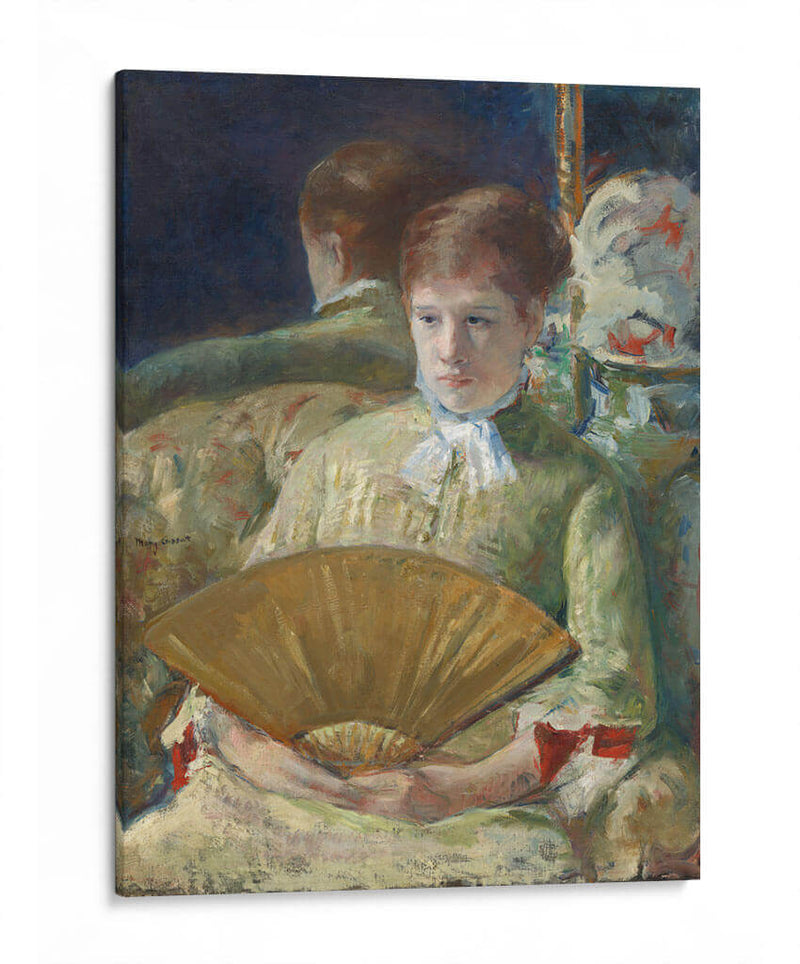 Mujer con un abanico - Mary Cassatt | Cuadro decorativo de Canvas Lab