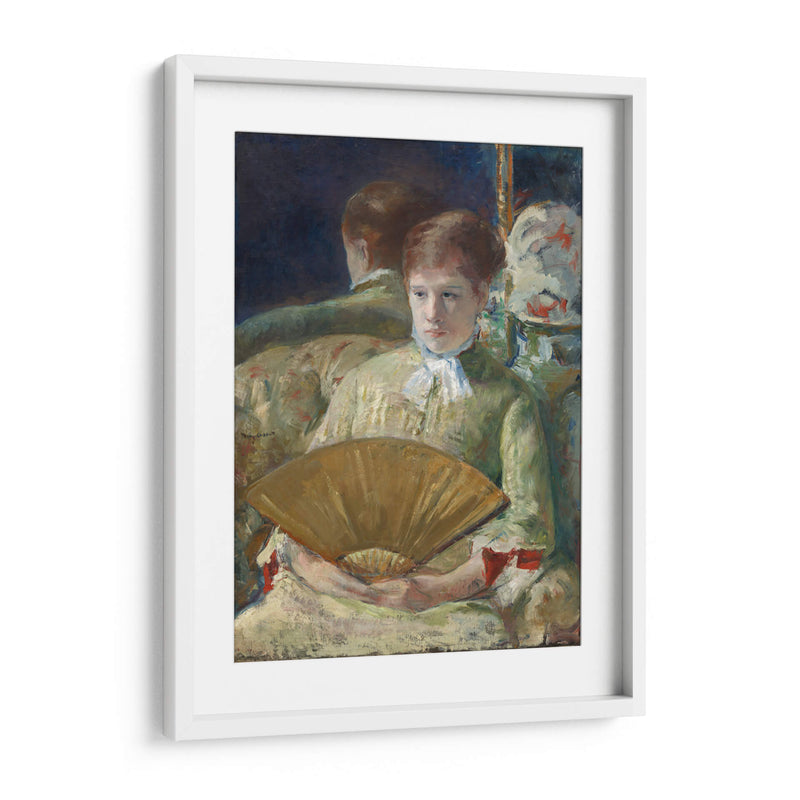 Mujer con un abanico - Mary Cassatt | Cuadro decorativo de Canvas Lab