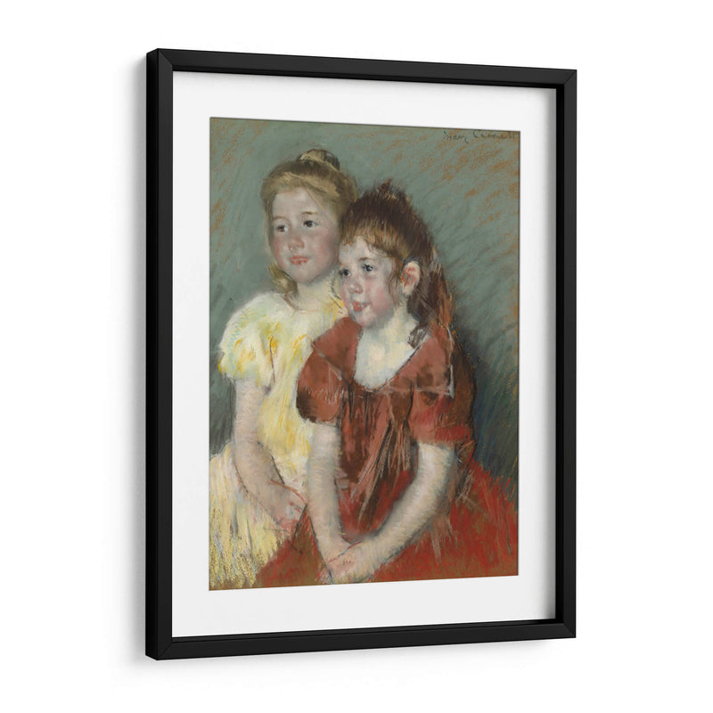 Dos chicas jóvenes - Mary Cassatt | Cuadro decorativo de Canvas Lab