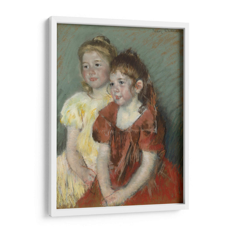 Dos chicas jóvenes - Mary Cassatt | Cuadro decorativo de Canvas Lab