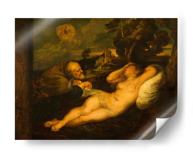 Angélica espiado por el ermitaño - Peter Paul Rubens | Cuadro decorativo de Canvas Lab