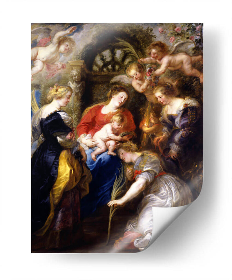 Coronación de Santa Catalina - Peter Paul Rubens | Cuadro decorativo de Canvas Lab