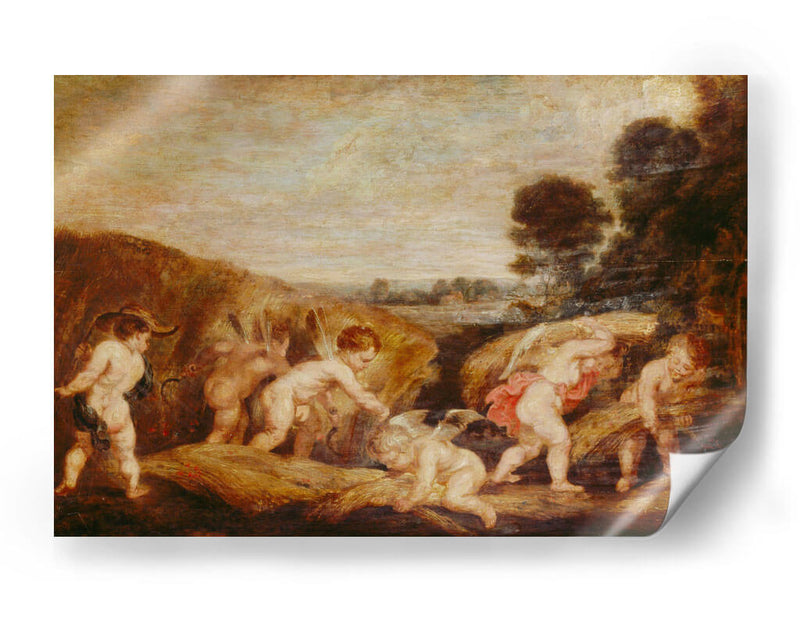 Cupidos cosechando - Peter Paul Rubens | Cuadro decorativo de Canvas Lab