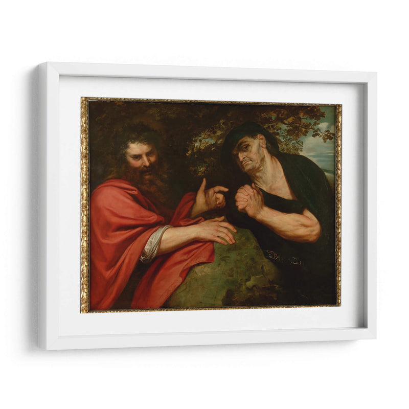 Heráclito y Demócrito - Peter Paul Rubens | Cuadro decorativo de Canvas Lab