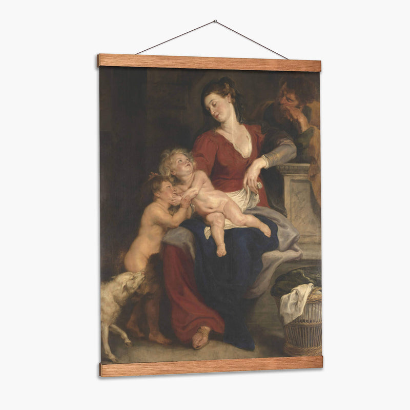La Sagrada Familia con la cesta de Coser - Peter Paul Rubens | Cuadro decorativo de Canvas Lab