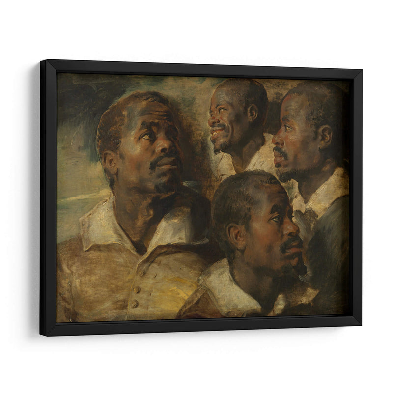 Cuatro estudios de una cabeza de un moro - Peter Paul Rubens | Cuadro decorativo de Canvas Lab