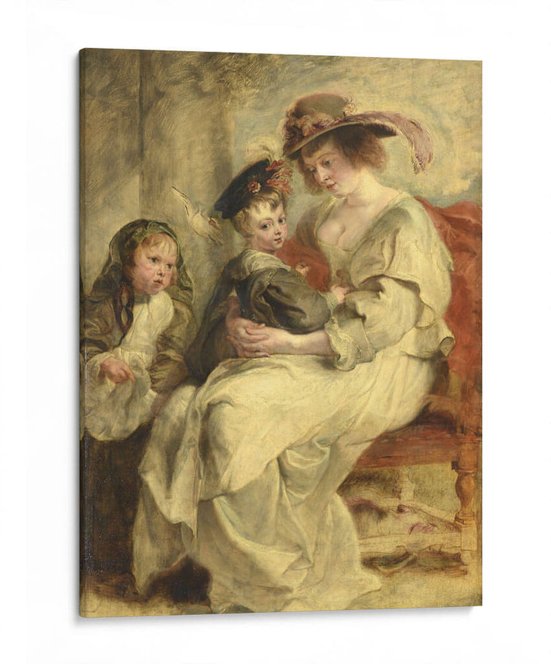 Helena Fourment con dos de sus hijos - Peter Paul Rubens | Cuadro decorativo de Canvas Lab