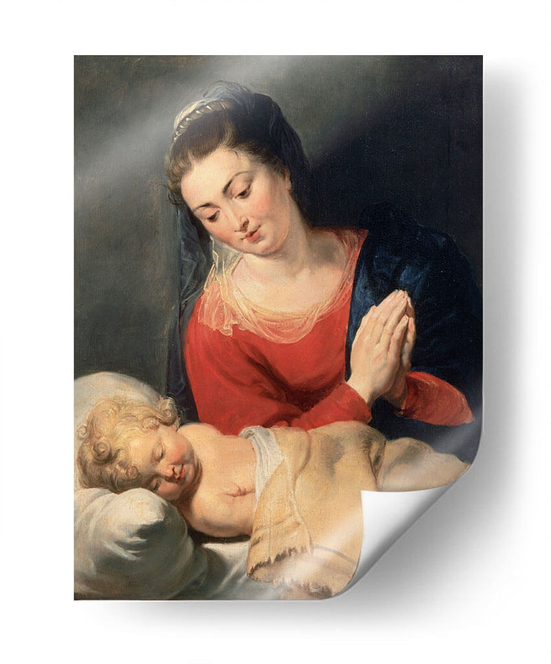 Alamy Virgen en adoración ante el niño Cristo - Peter Paul Rubens | Cuadro decorativo de Canvas Lab