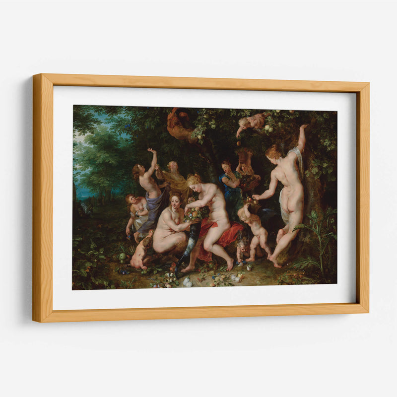 Ninfas llenando la cornucopia - Peter Paul Rubens | Cuadro decorativo de Canvas Lab
